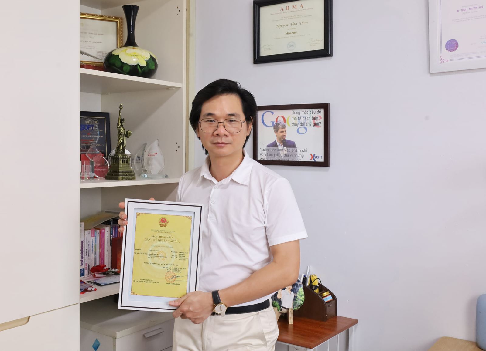 Ông Nguyễn Tuân đã đăng ký thành công quyền tác giả đối với phần mềm XSEO
